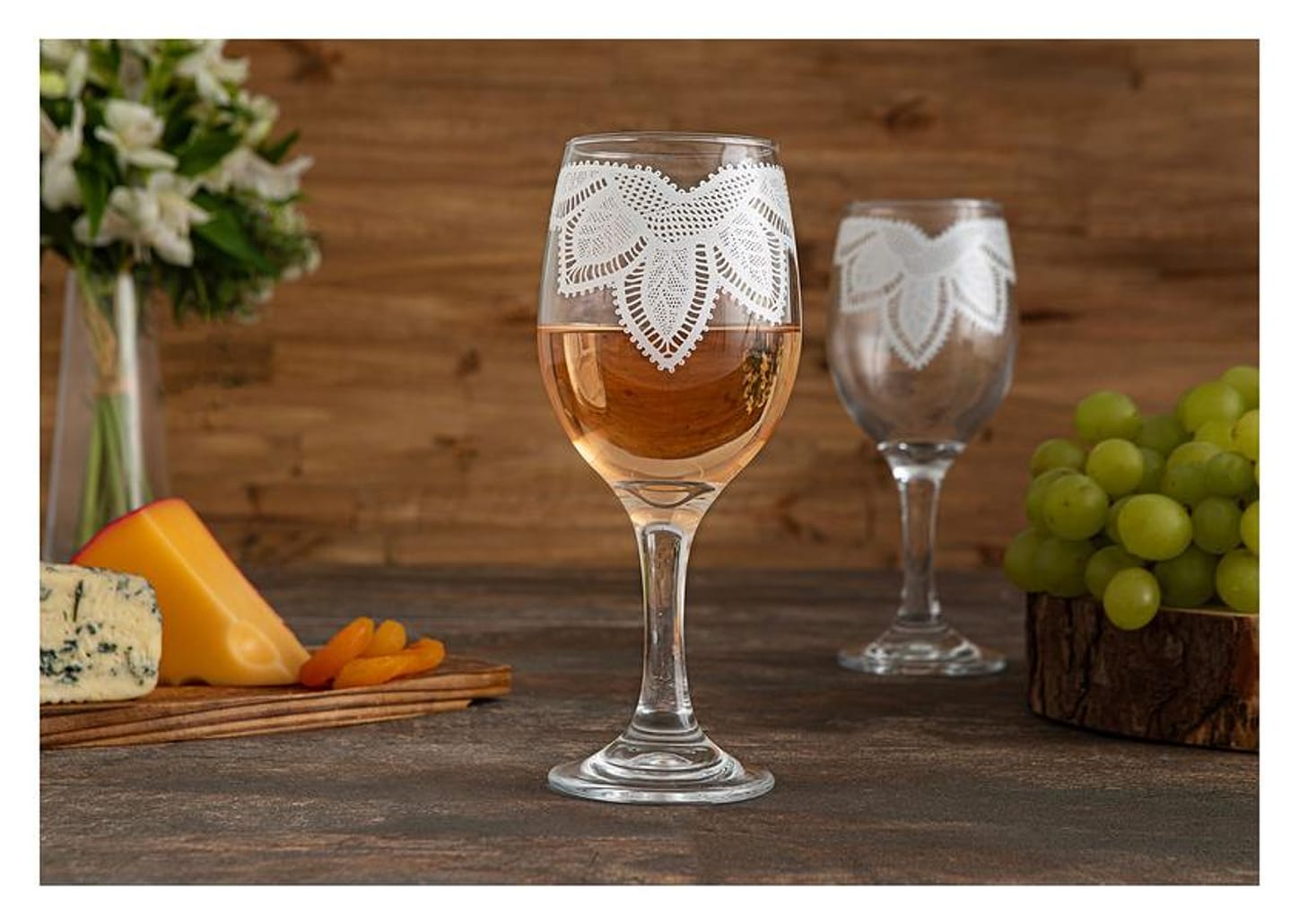 Jogo de Taças de Vidro Mandacaru Martha Medeiros 400ml 6 Peças