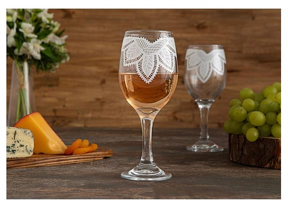 Jogo de Taças de Vidro Mandacaru Martha Medeiros 400ml 6 Peças