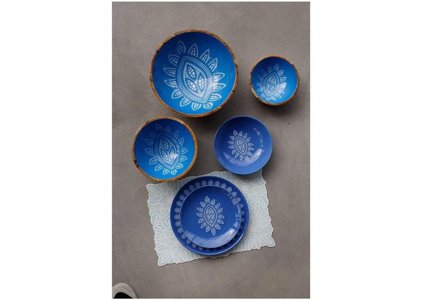 Aparelho de Jantar Mandacaru Martha Medeiros Céu 12 Peças