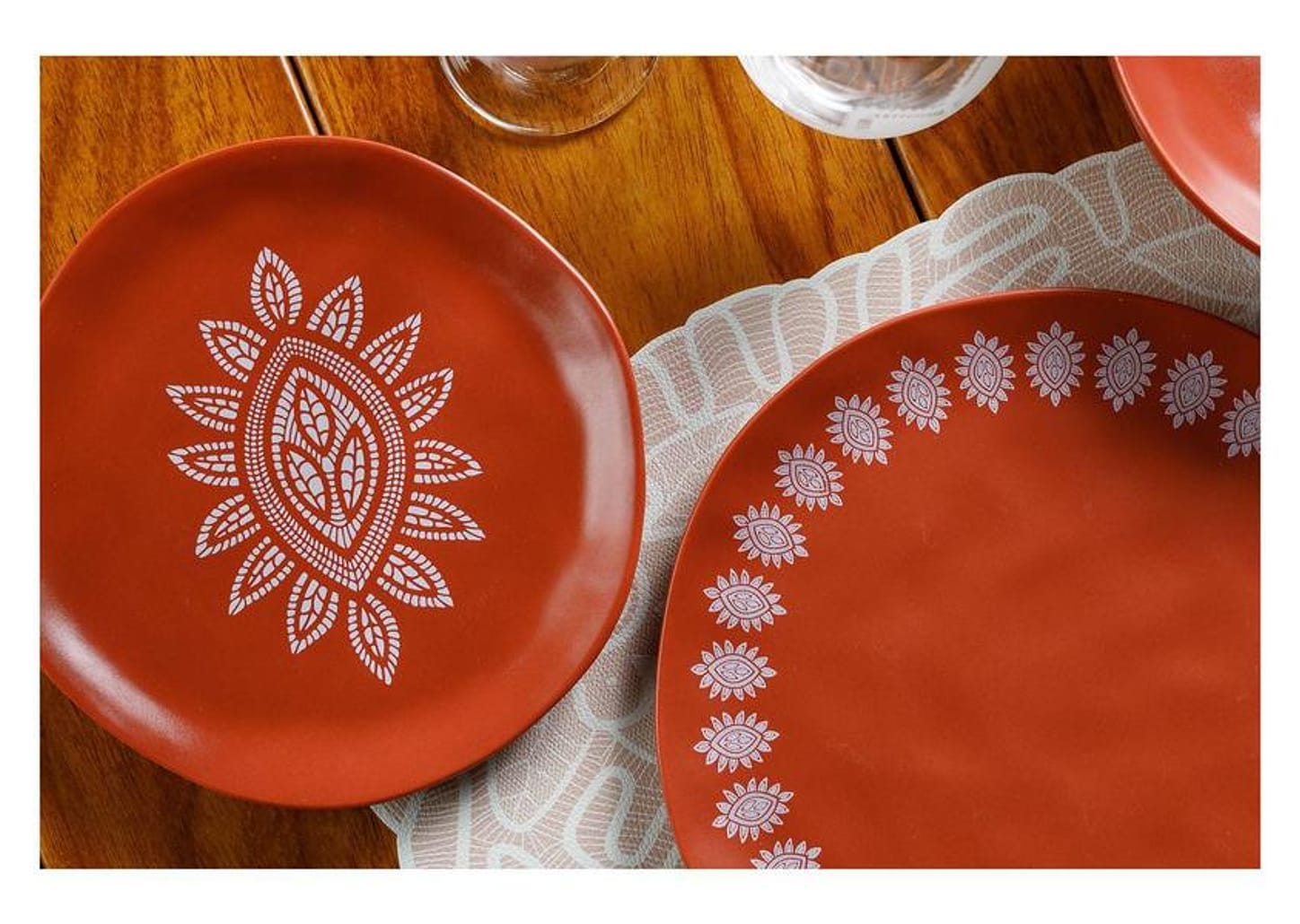 Jogo Americano Mandacaru Martha Medeiros Terra 4 Peças 43x30cm