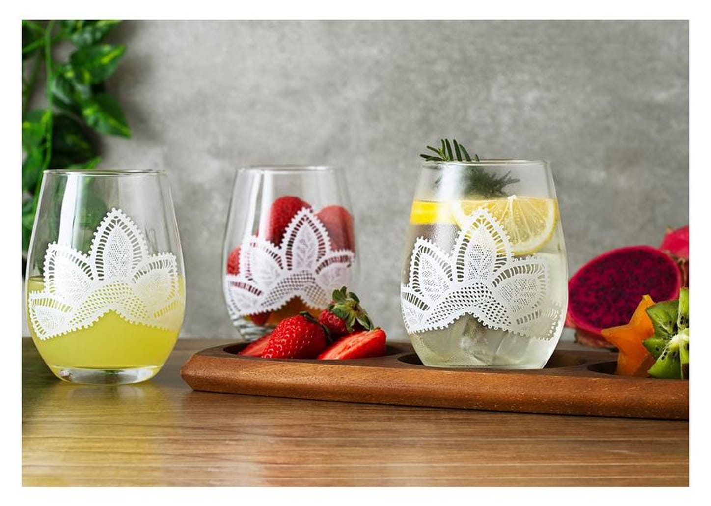 Jogo de Copos de Vidro Mandacaru Martha Medeiros 500ml 6 Peças