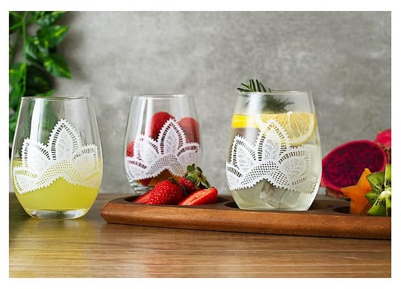 Jogo de Copos de Vidro Mandacaru Martha Medeiros 500ml 6 Peças