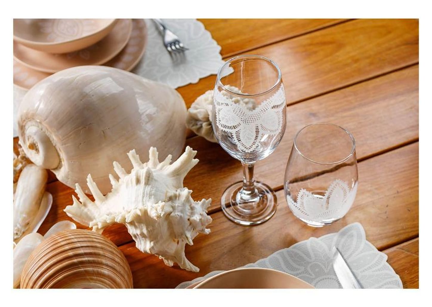 Jogo de Copos de Vidro Mandacaru Martha Medeiros 500ml 6 Peças