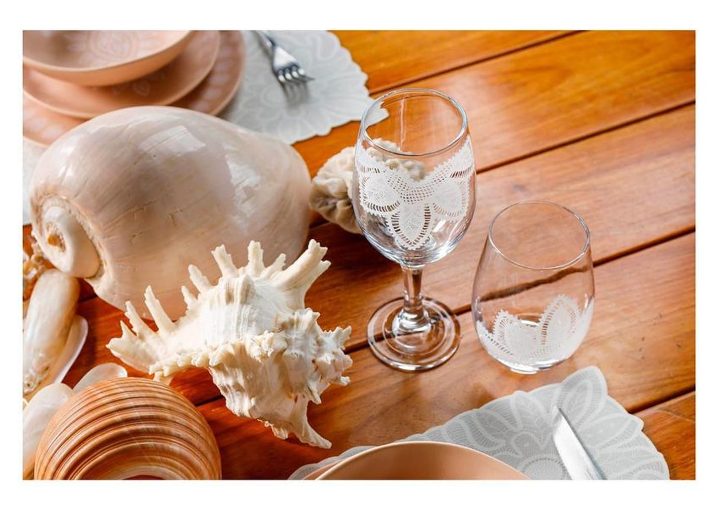 Jogo de Taças de Vidro Mandacaru Martha Medeiros 400ml 6 Peças