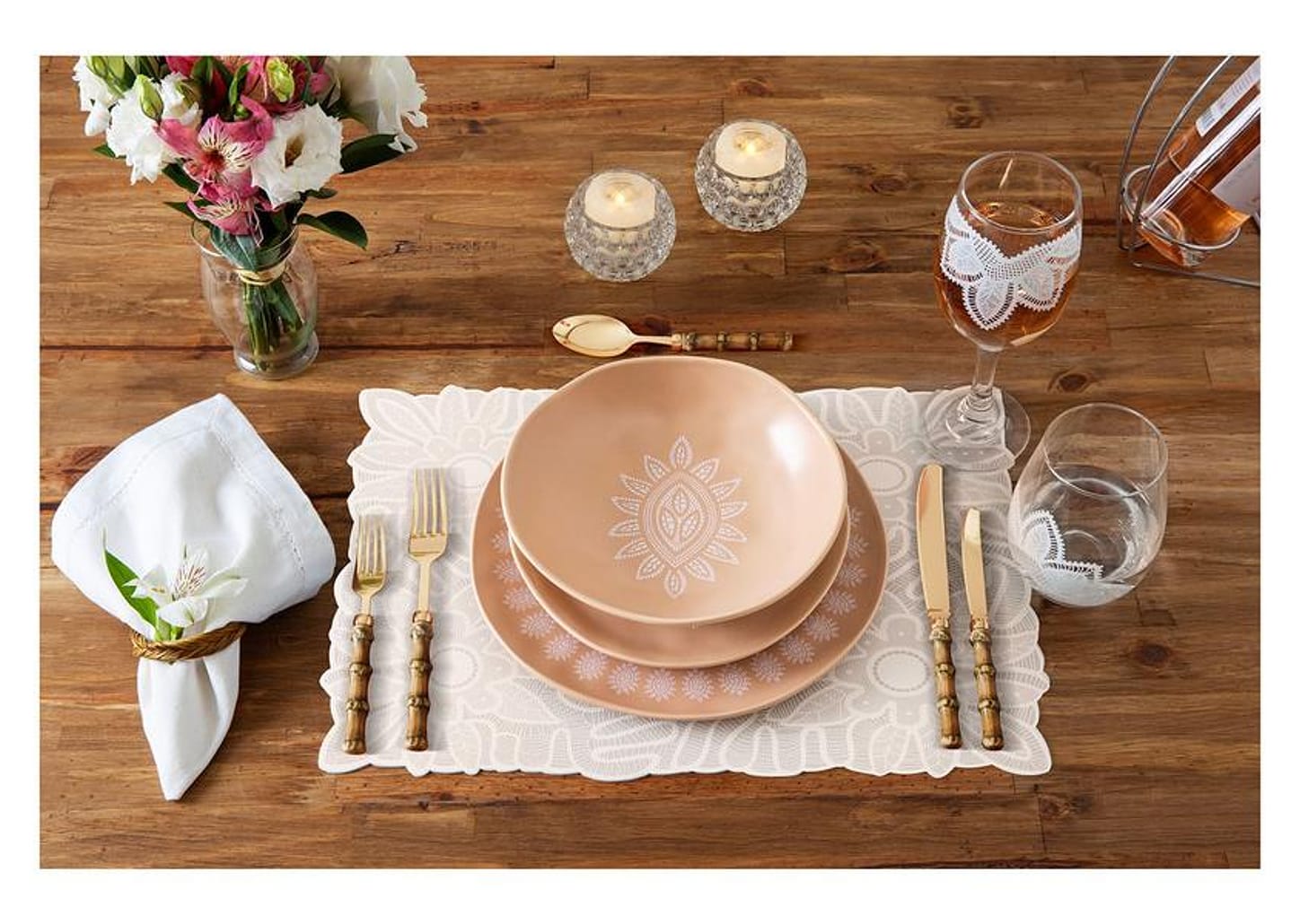 Jogo Americano Mandacaru Martha Medeiros Areia 4 Peças 43x30cm