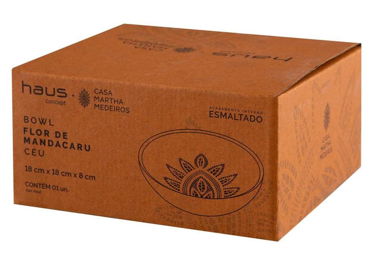 Bowl Mandacaru Martha Medeiros Céu 18cm