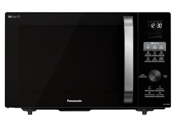 Micro-ondas AirFryer 4 em 1 Panasonic CD89 - Black Glass 30L