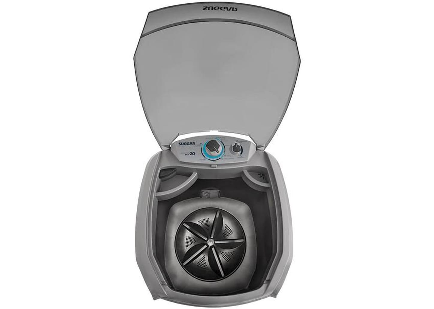 Lavadora de Roupas Suggar 20kg 6 Programas de Lavagem Prata LE2001PR