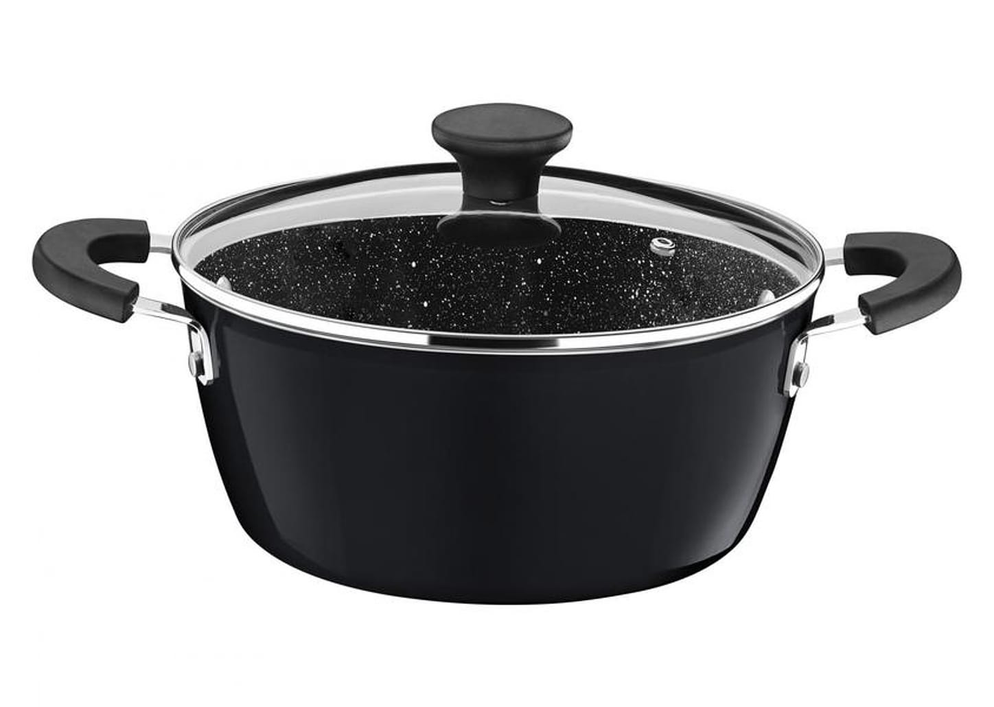 Jogo de Panelas Tramontina Revestimento Cerâmico de Alumínio Cinza 5 Peças Glenz