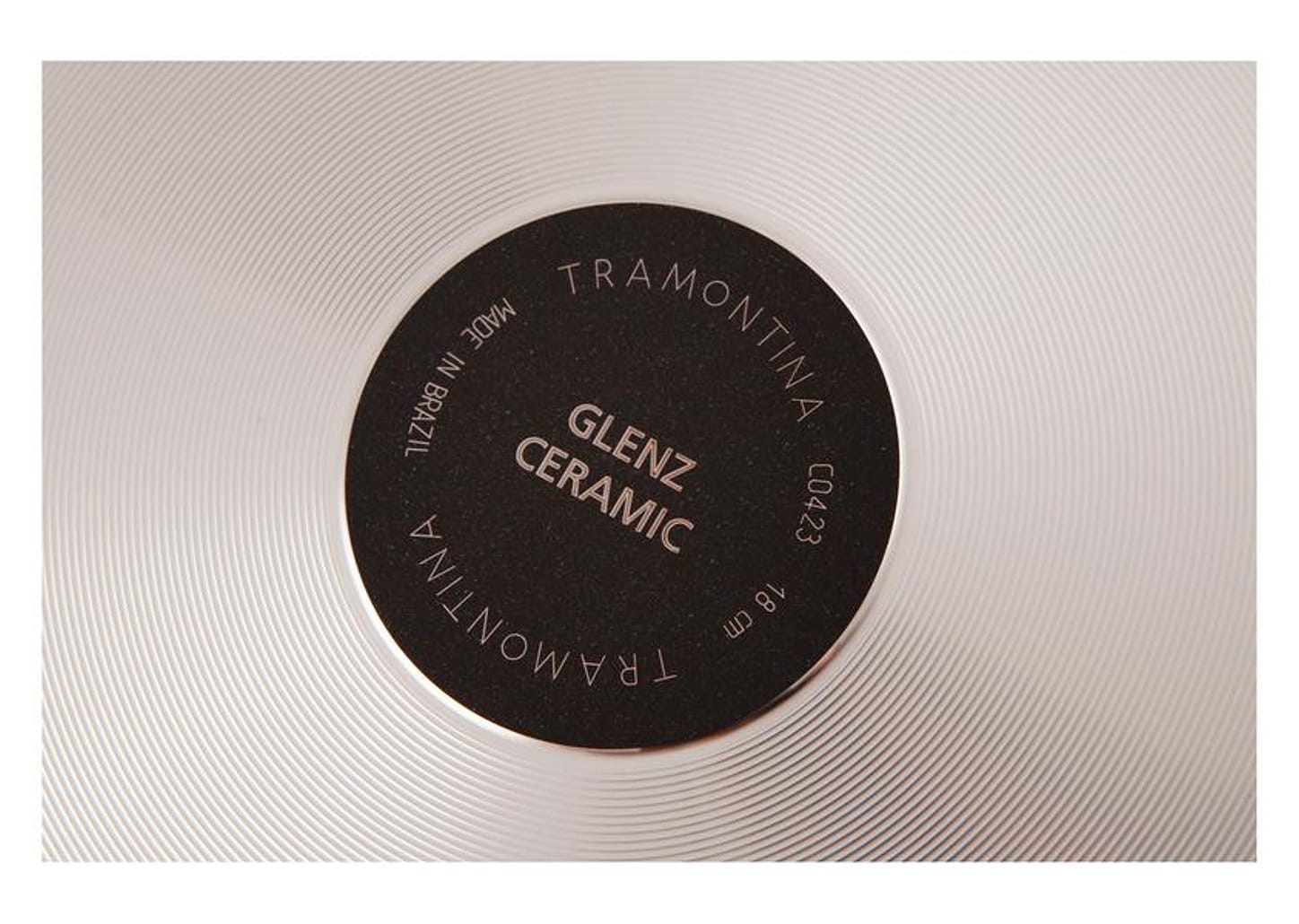 Jogo de Panelas Tramontina Revestimento Cerâmico de Alumínio Cinza 5 Peças Glenz