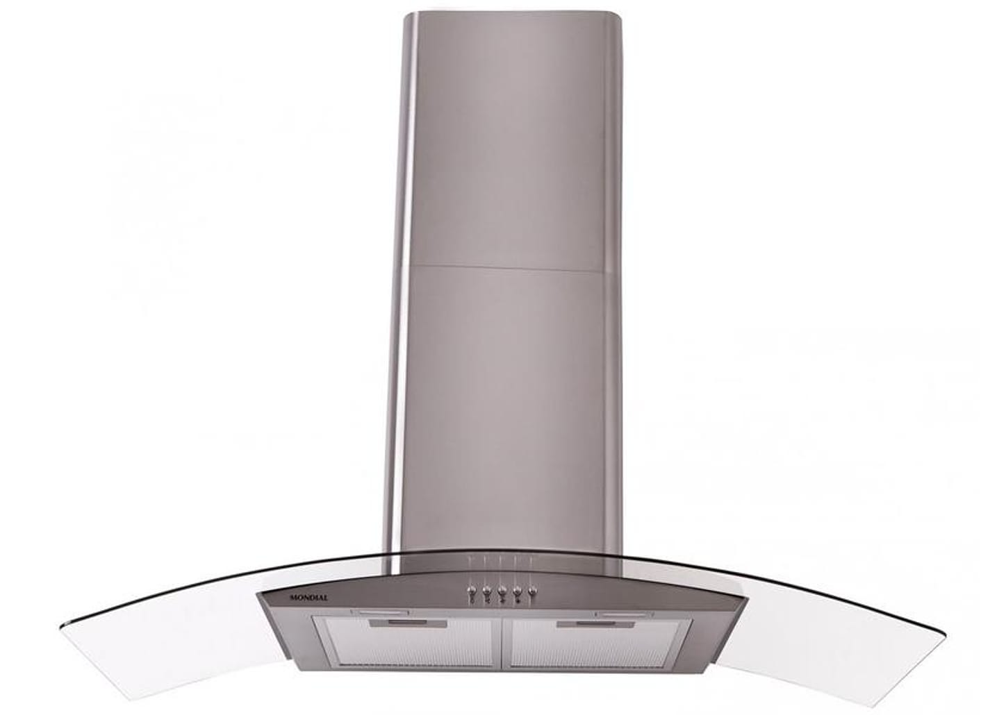 Coifa de Parede Mondial 90cm até 6 Bocas - Vidro Curvo CF90-01