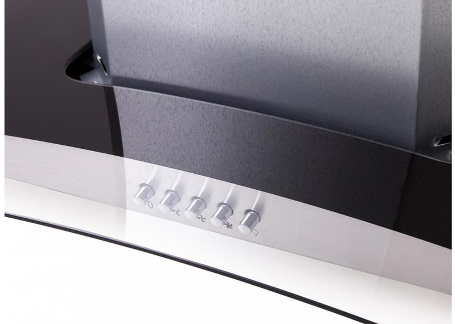 Coifa de Parede Mondial 90cm até 6 Bocas - Vidro Curvo CF90-01