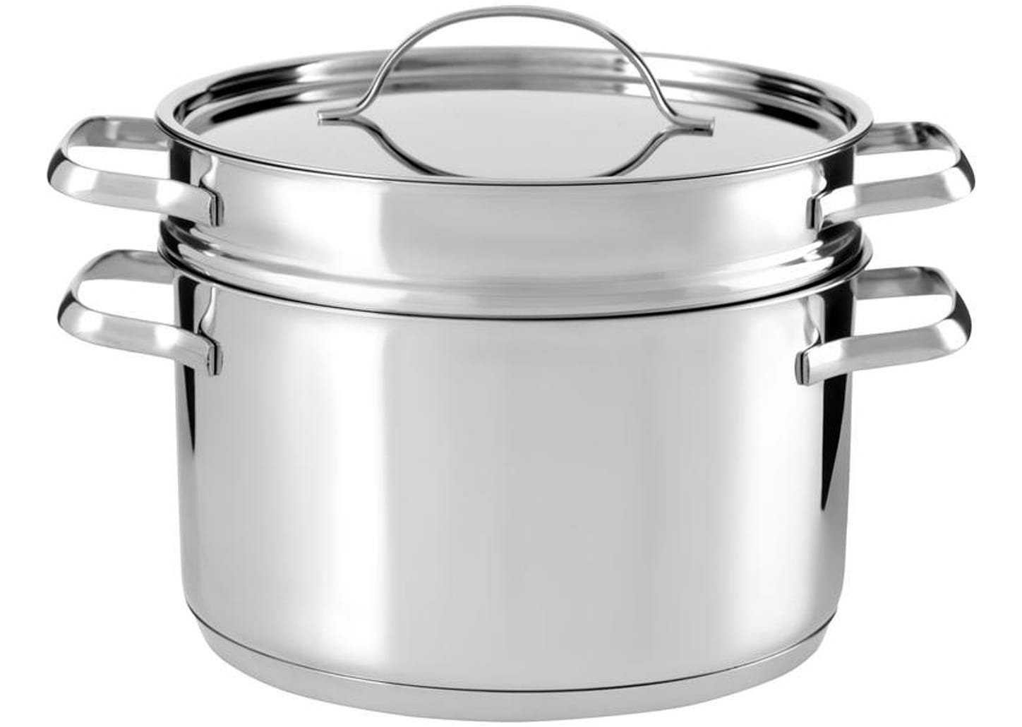 Jogo de Panelas Tramontina Inox Fundo Triplo 4 Peças Isis