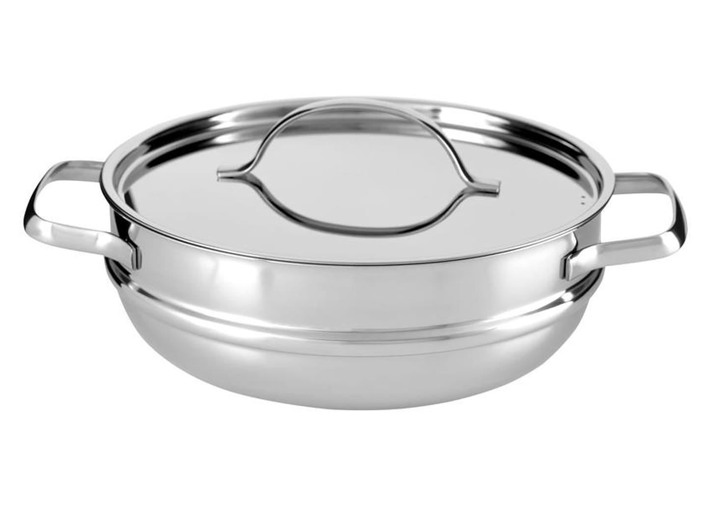 Jogo de Panelas Tramontina Inox Fundo Triplo 4 Peças Isis