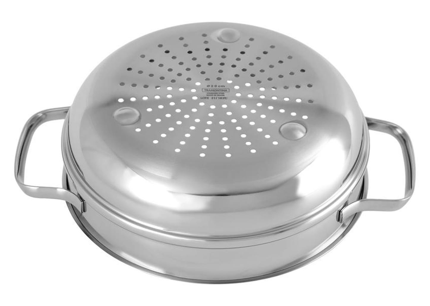Jogo de Panelas Tramontina Inox Fundo Triplo 4 Peças Isis