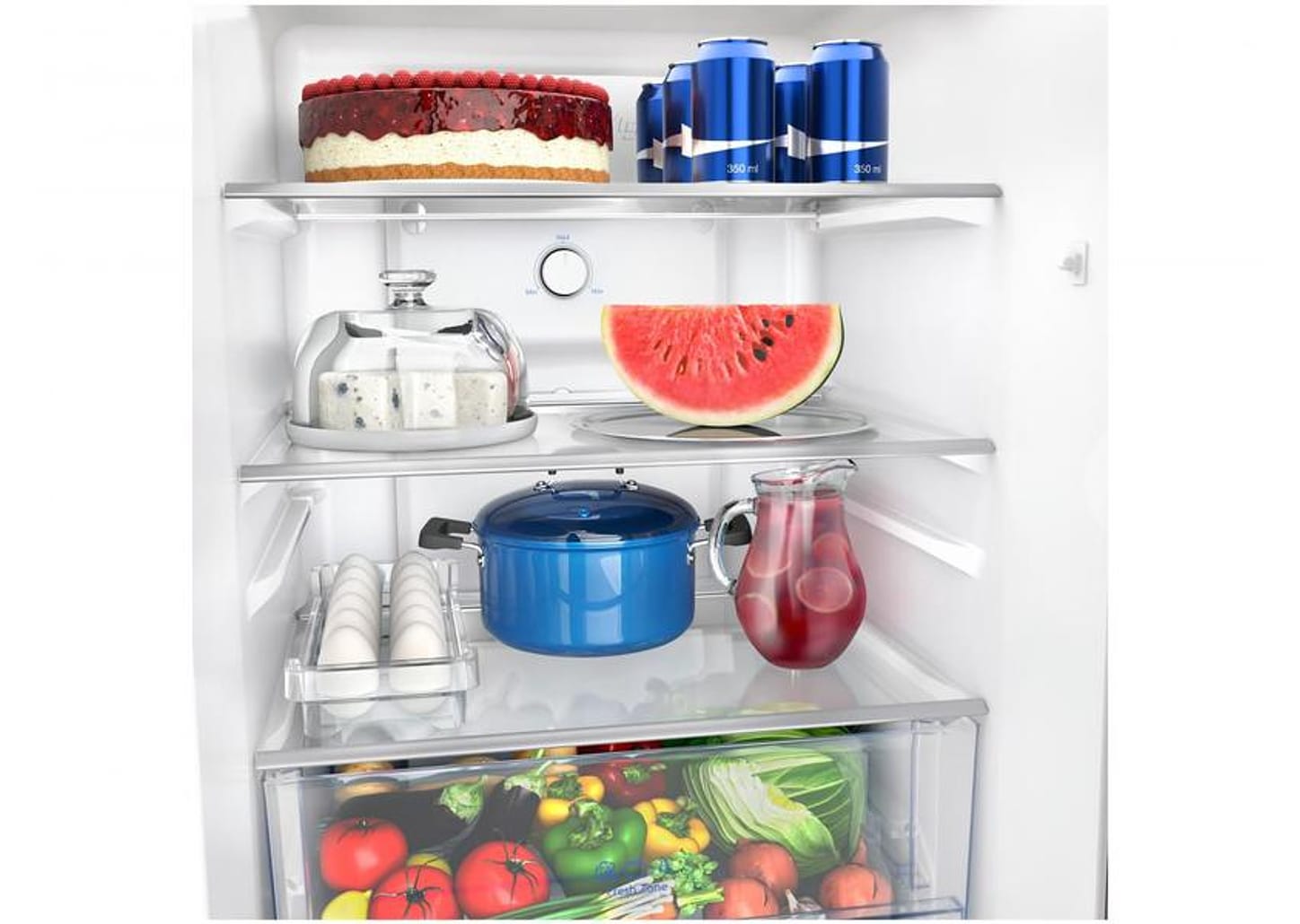 Geladeira/Refrigerador Panasonic Frost Free - Inverse Titânio 397L NR-BB41PV1TB