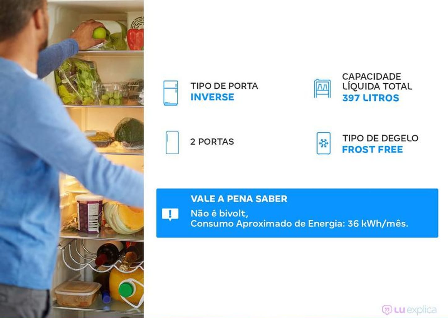 Geladeira/Refrigerador Panasonic Frost Free - Inverse Titânio 397L NR-BB41PV1TB