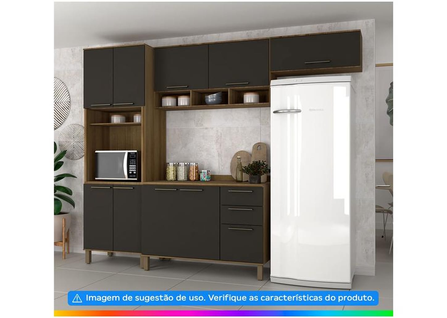 Balcão de Cozinha com Tampo para Pia