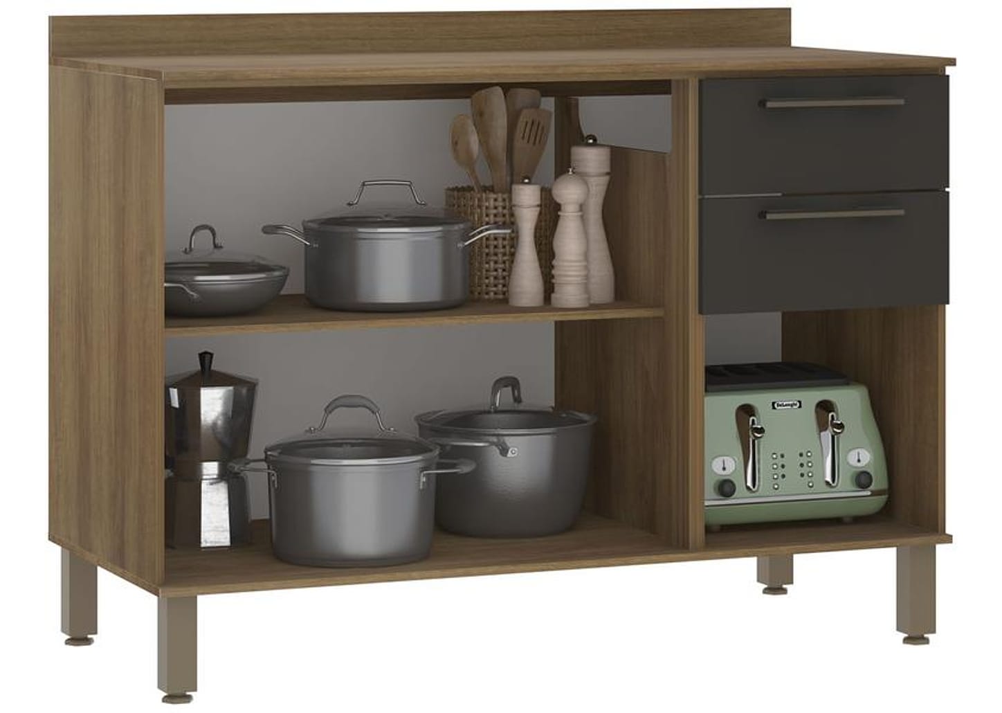 Balcão de Cozinha com Tampo para Pia