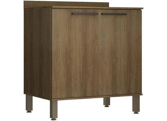 Balcão de Cozinha com Tampo para Cooktop Luciane 2 Portas Suíça