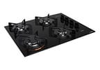 Cooktop 4 Bocas a Gás GLP Atlas Preto U Top