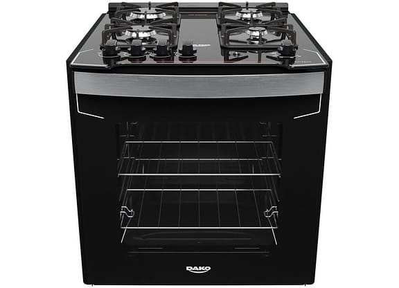 Fogão 4 Bocas de Embutir Dako Mesa de Vidro - Preto Acendimento Automático Diplomata