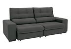 Sofá Retrátil Reclinável 4 Lugares Suede Brunello Linoforte