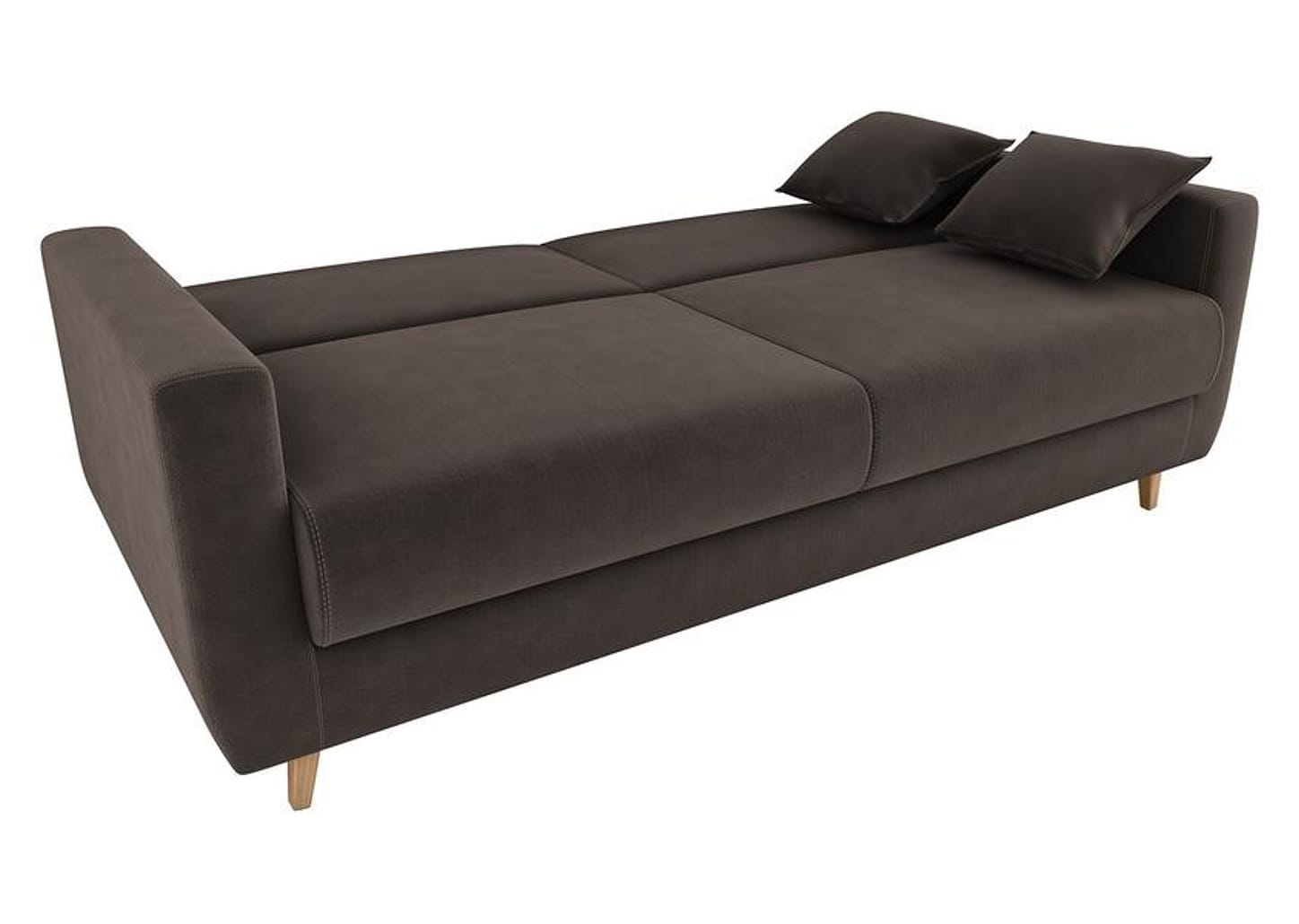 Sofá-cama Casal 3 Lugares Reclinável Veludo Matrix Emília