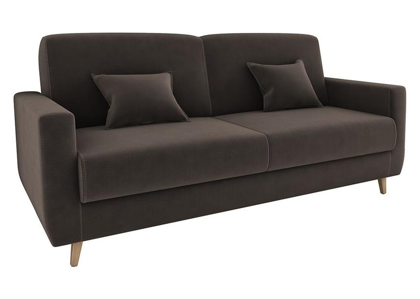 Sofá-cama Casal 3 Lugares Reclinável Veludo Matrix Emília