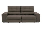 Sofá Retrátil Reclinável 3 Lugares Suede Brunello Linoforte