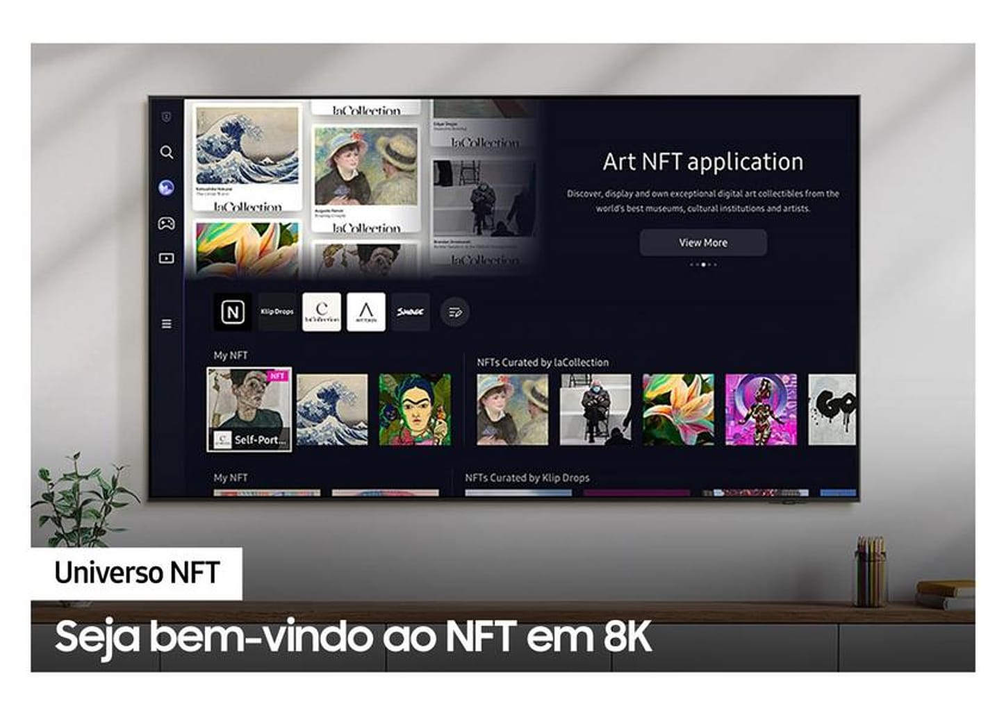 Smart TV 75” 8K Neo QLED Samsung QN75QN800 120Hz Wi-Fi Bluetooth HDMI USB