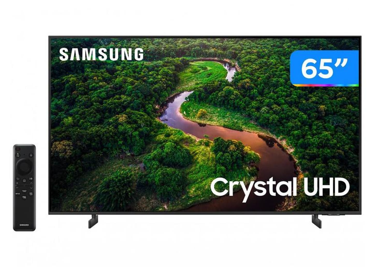 Smart TV 65” UHD 4K LED Crystal Samsung 65CU8000 - Wi-Fi Bluetooth Alexa 3 HDMI