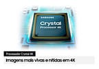 Smart TV 65” UHD 4K LED Crystal Samsung 65CU8000 - Wi-Fi Bluetooth Alexa 3 HDMI