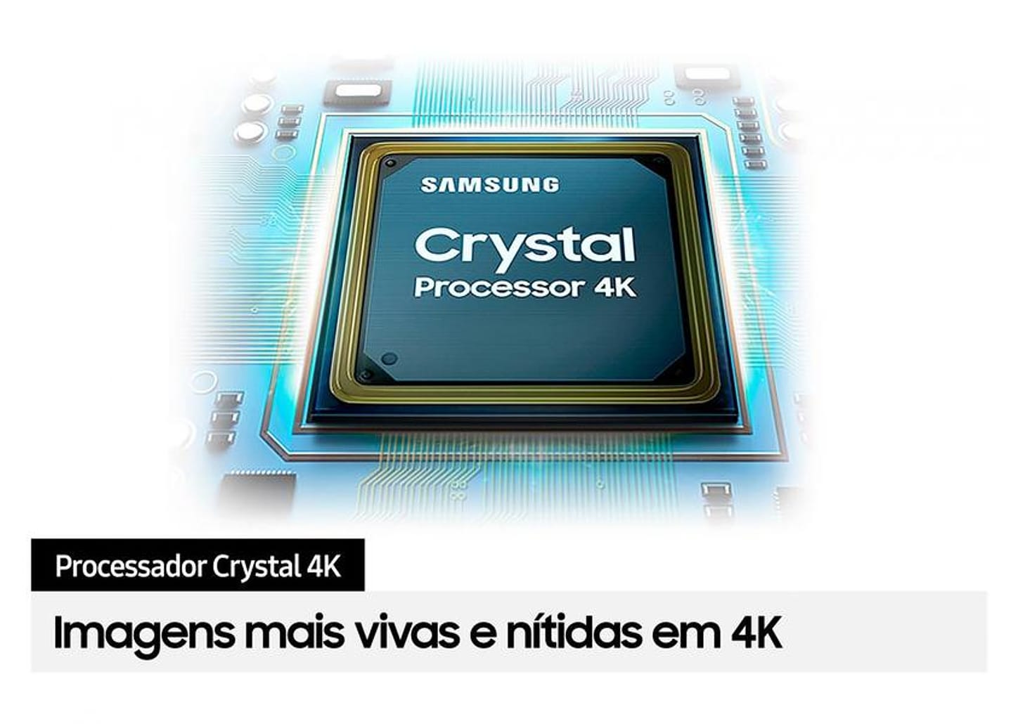 Smart TV 65” UHD 4K LED Crystal Samsung 65CU8000 - Wi-Fi Bluetooth Alexa 3 HDMI