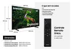Smart TV 65” UHD 4K LED Crystal Samsung 65CU8000 - Wi-Fi Bluetooth Alexa 3 HDMI