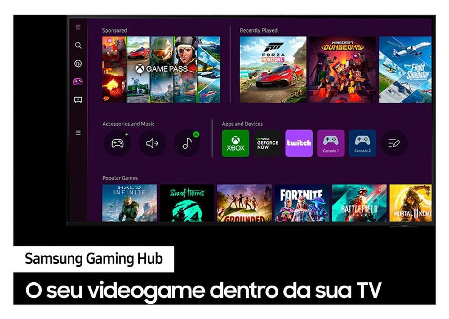 Smart TV 75” Ultra HD 4K Neo QLED Samsung QN75QN85 120Hz Wi-Fi Bluetooth