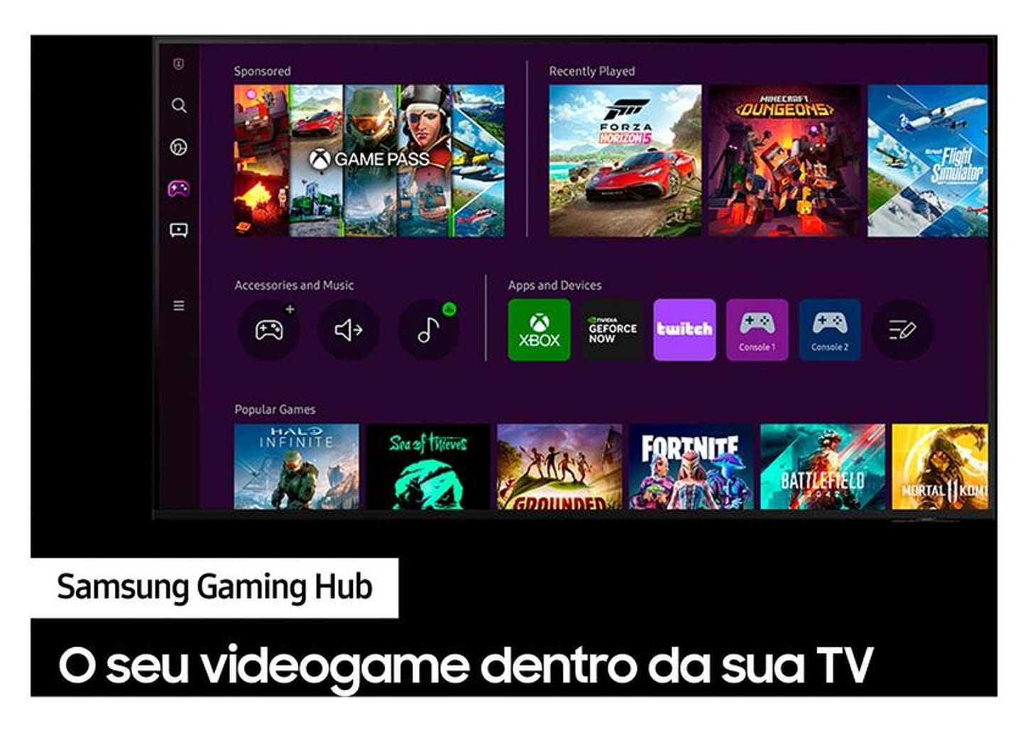 Smart TV 65” 8K Neo QLED Samsung QN65QN800 120Hz Wi-Fi Bluetooth HDMI USB