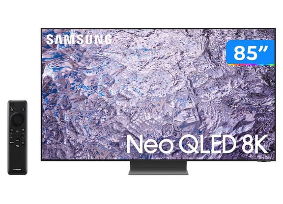Smart TV 85” 8K Neo QLED Samsung QN85QN800 120Hz Wi-Fi Bluetooth HDMI USB