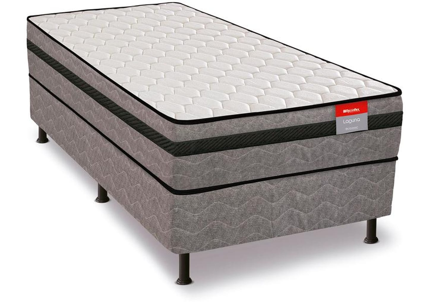 Cama Box Solteiro Reconflex Conjugada de Mola - Ensacada 52x88x188cm Laguna