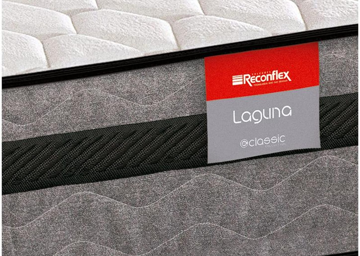 Cama Box Solteiro Reconflex Conjugada de Mola - Ensacada 52x88x188cm Laguna