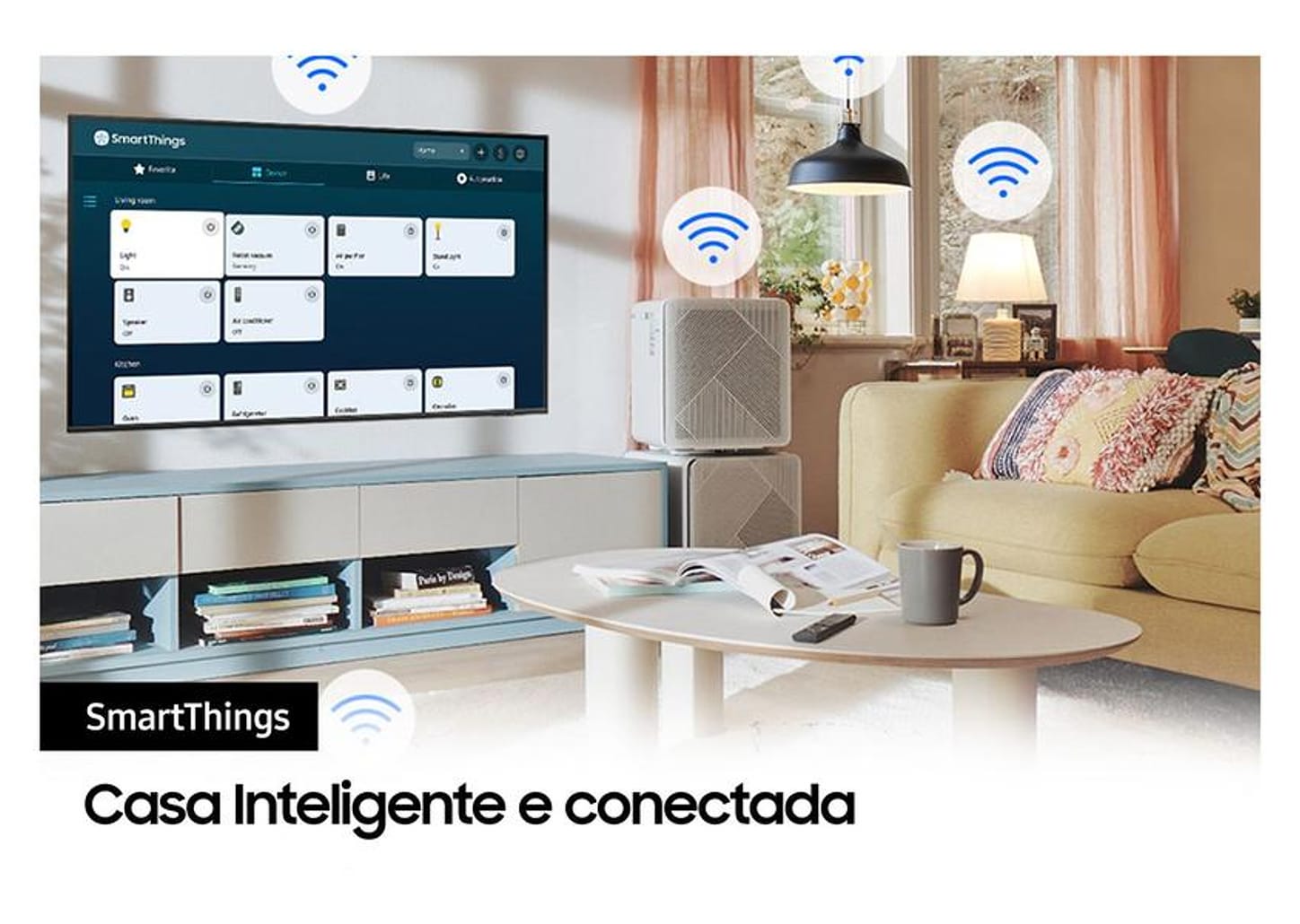 Smart TV 70” UHD 4K LED Samsung 70CU7700 - Wi-Fi Bluetooth Alexa 3 HDMI