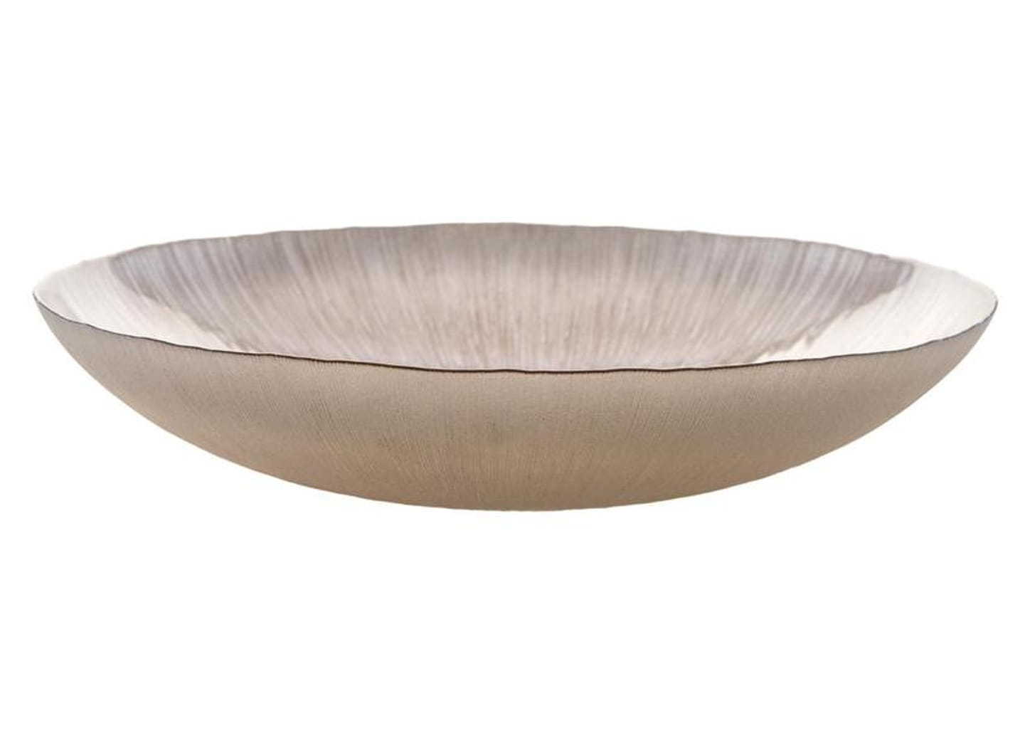 Centro de Mesa de Vidro Oval Nell Rose Gold