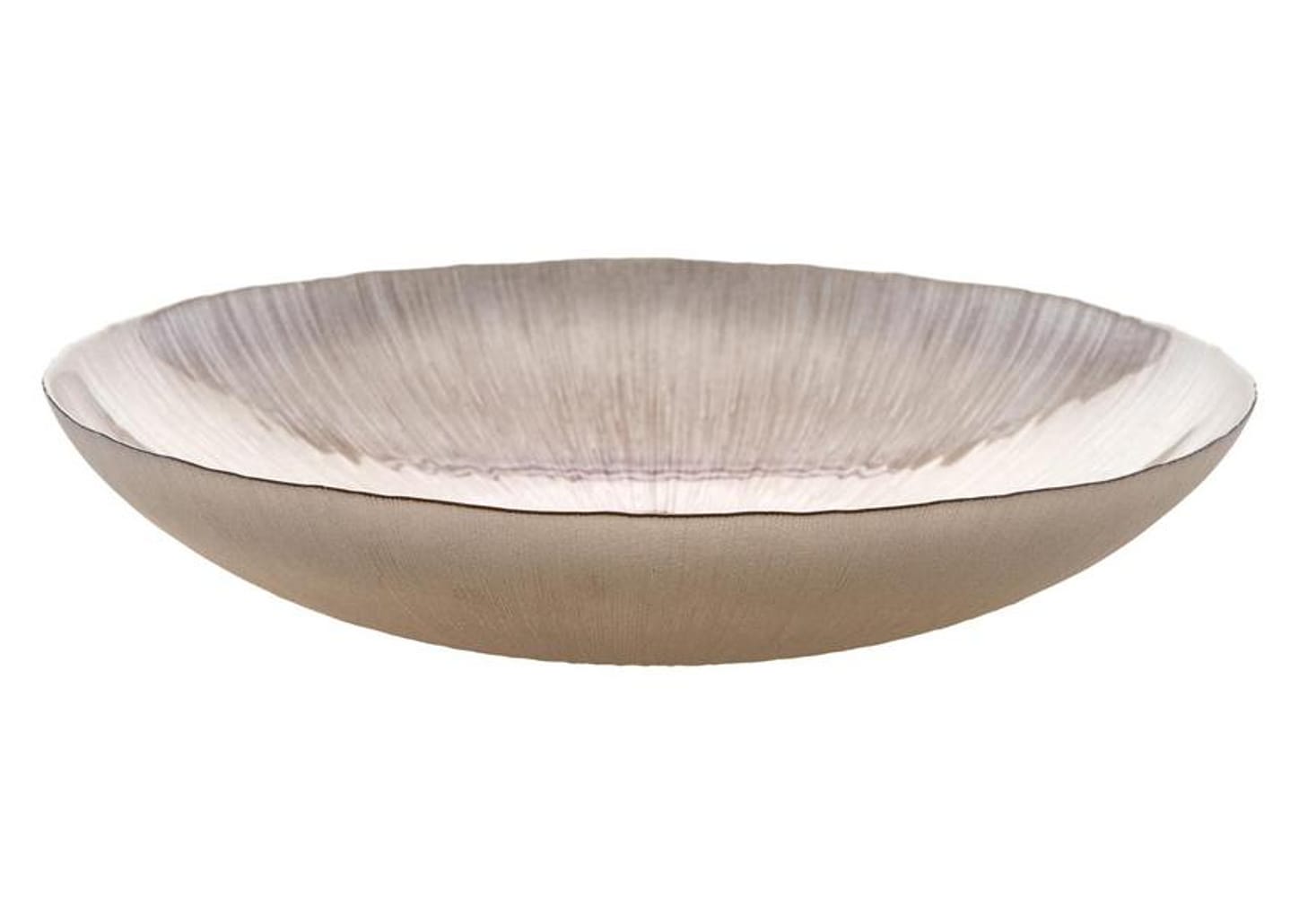 Centro de Mesa de Vidro Oval Nell Rose Gold