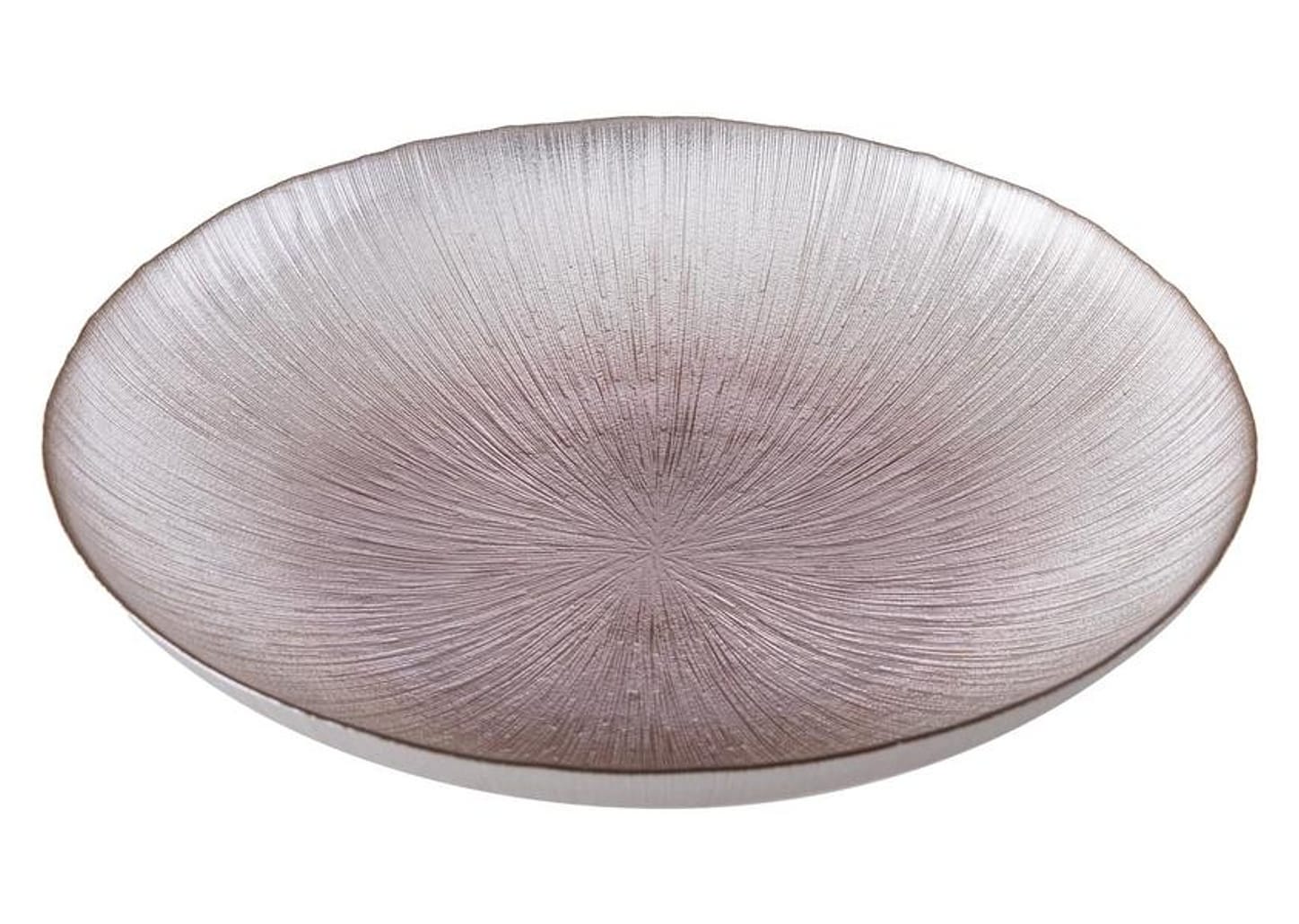 Centro de Mesa de Vidro Oval Nell Rose Gold