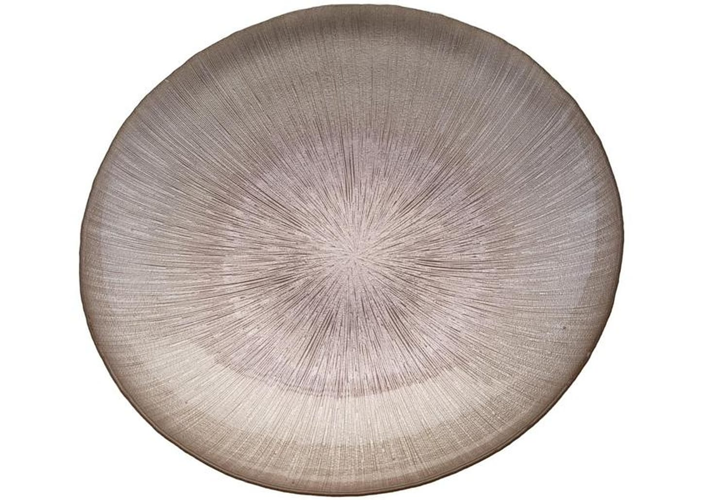 Centro de Mesa de Vidro Oval Nell Rose Gold