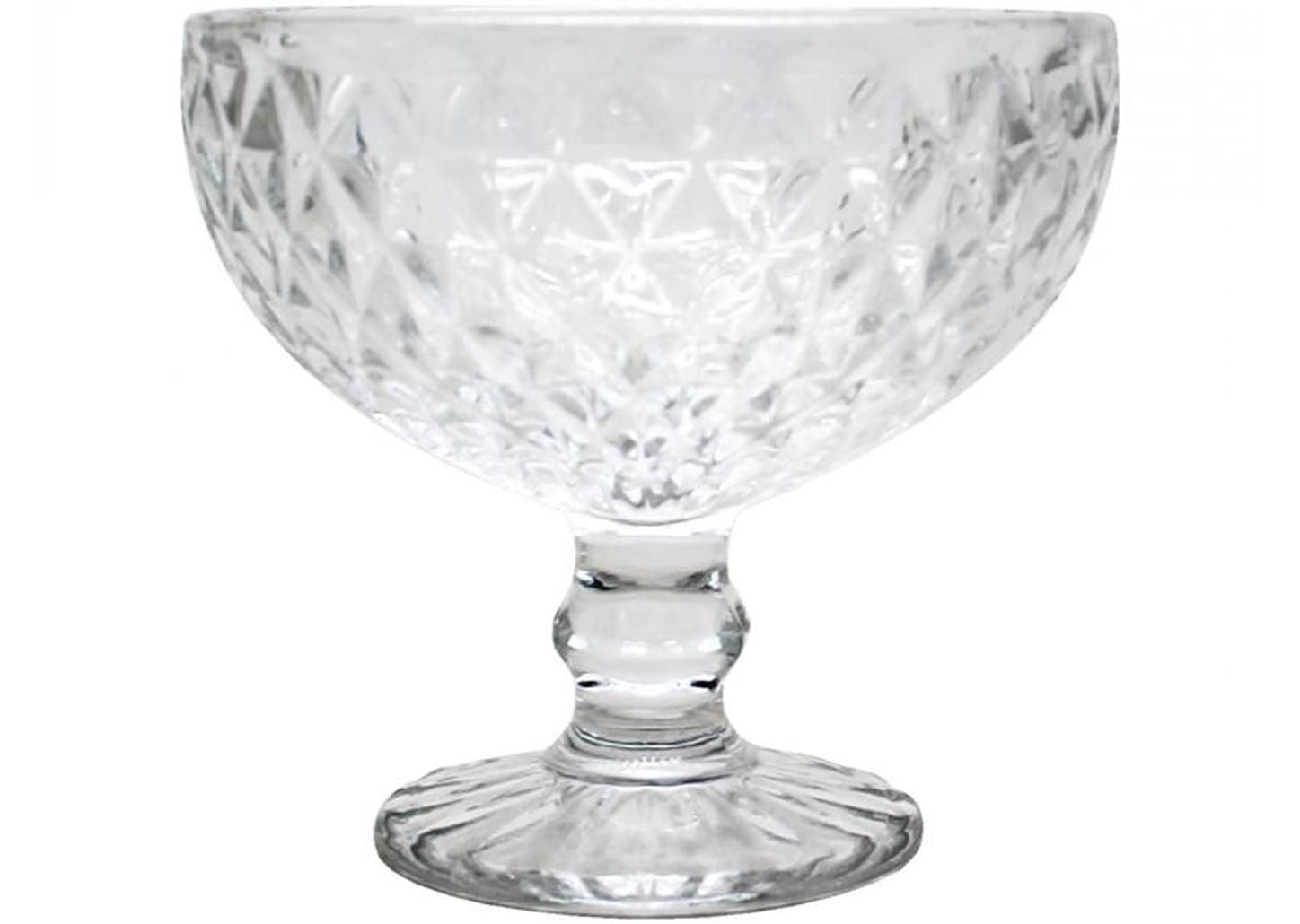 Jogo de Taças de Sobremesa de Vidro 380ml 6 Peças Haus Concept Bico de Jaca