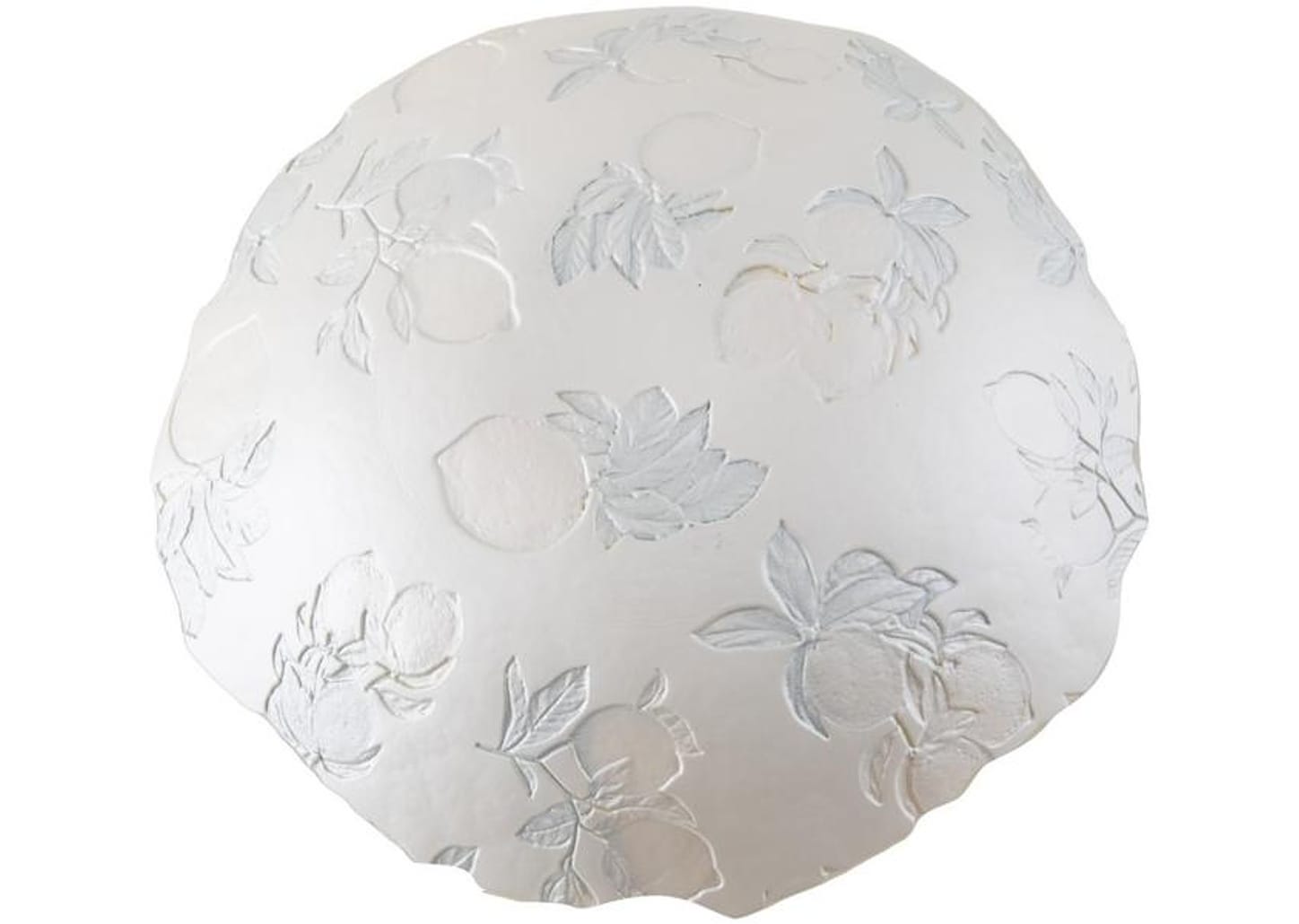 Centro de Mesa de Vidro Redondo Nell Limão