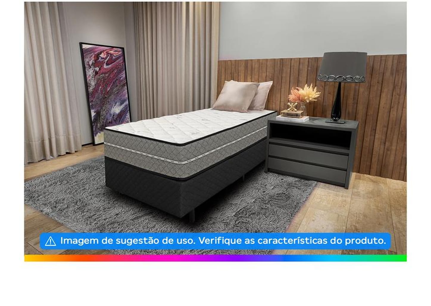 Colchão Solteiro Prorelax de Espuma D65/D33 17x88x188cm Opala Max Firm