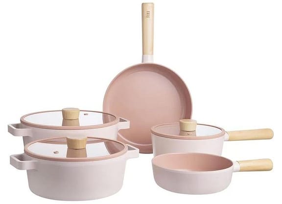 Jogo de Panelas Neoflam Revestimento Cerâmico de Alumínio 5 Peças Fika