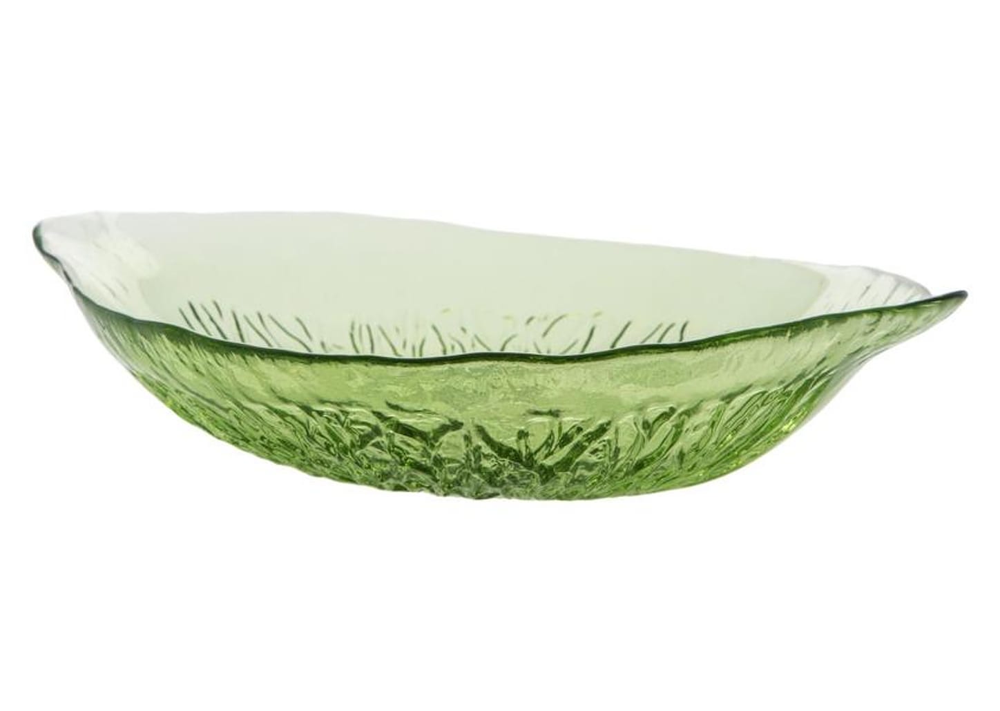 Prato de Vidro Oval Fundo de Servir Nell Limão